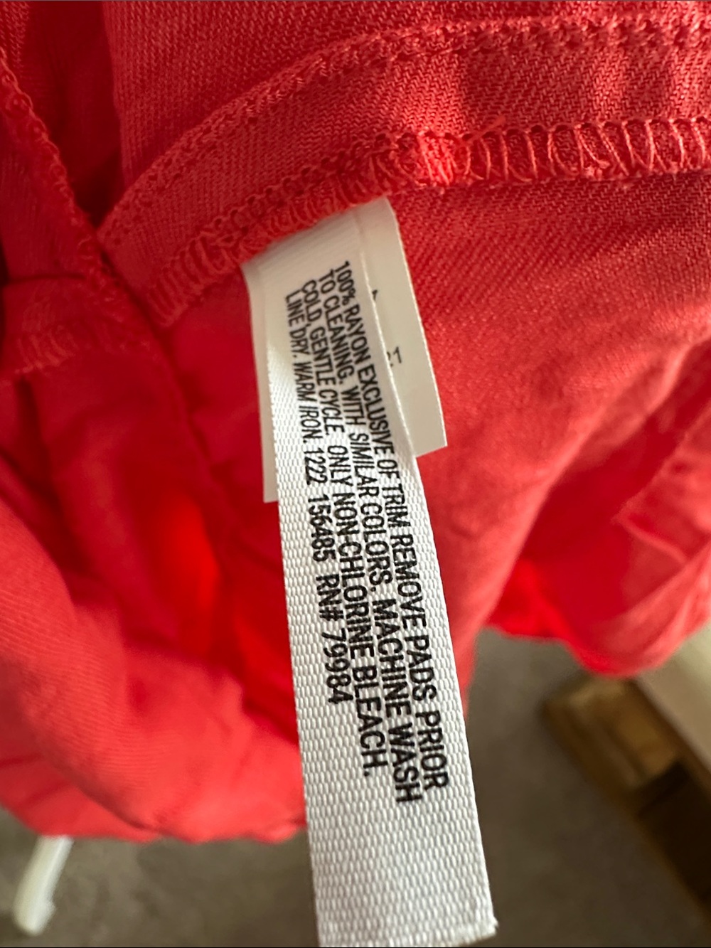 Soma Red Maxi Dress with Smocked Bodice - Picture 7 of 8